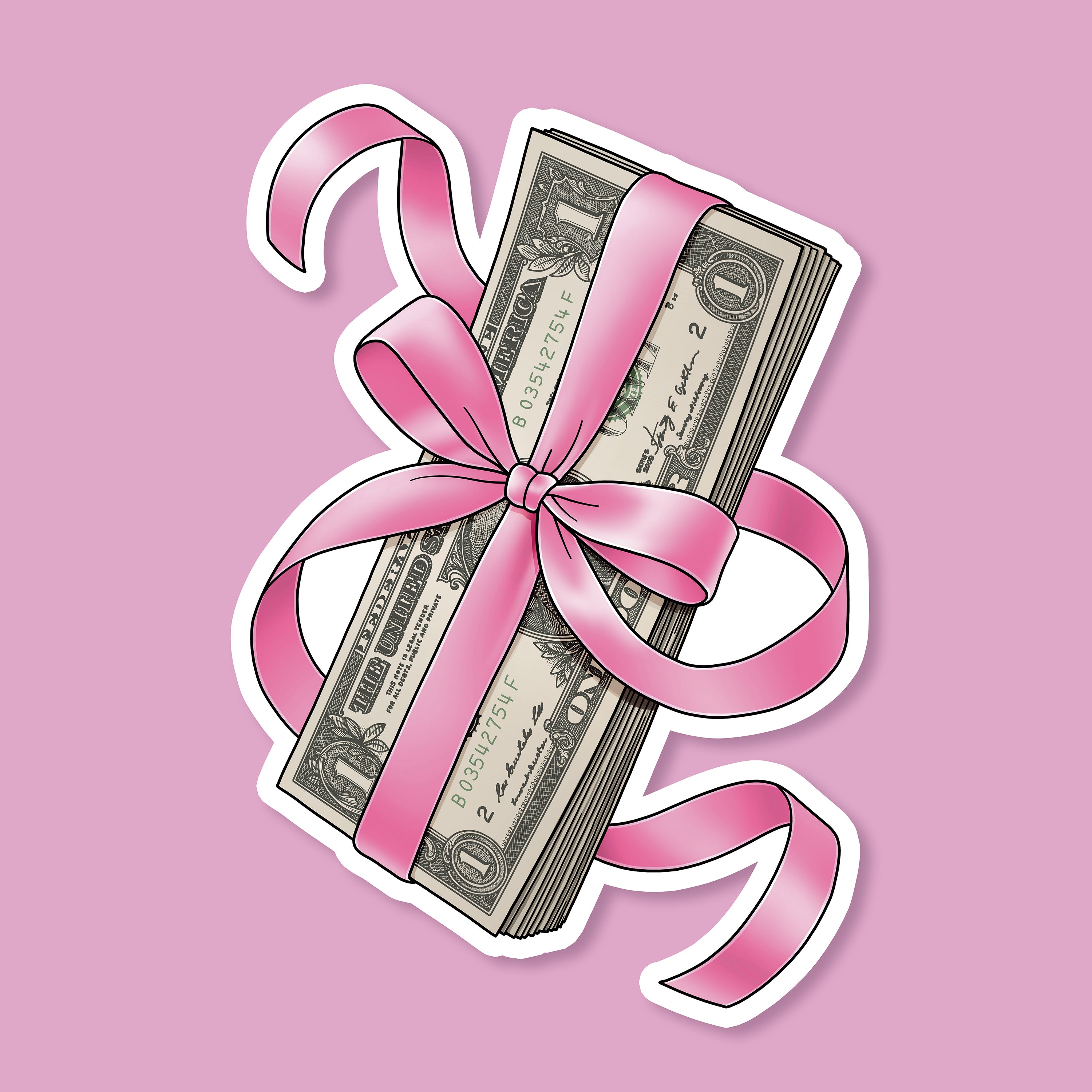 Dollars Sticker