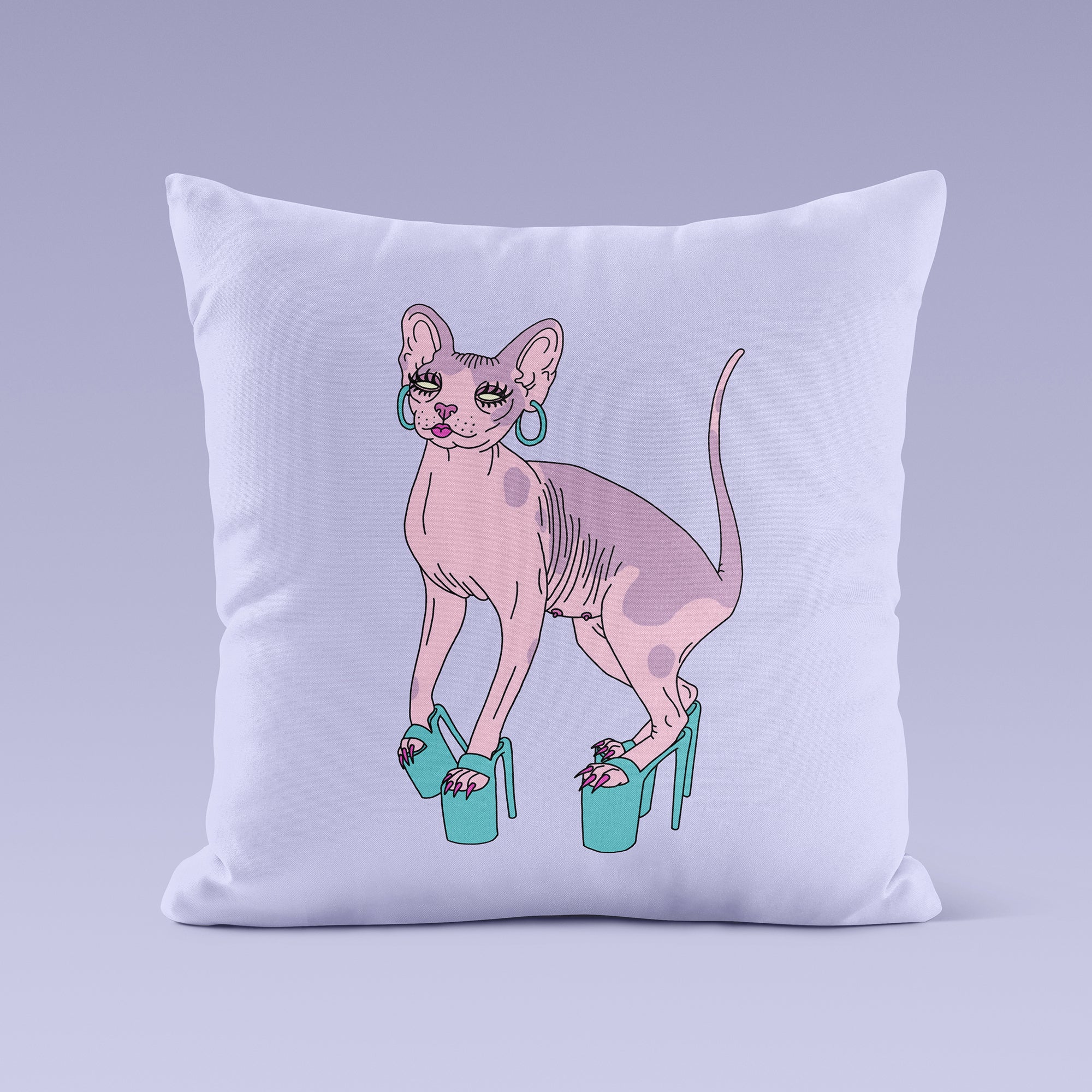 Hoe Cat Cushion Cover