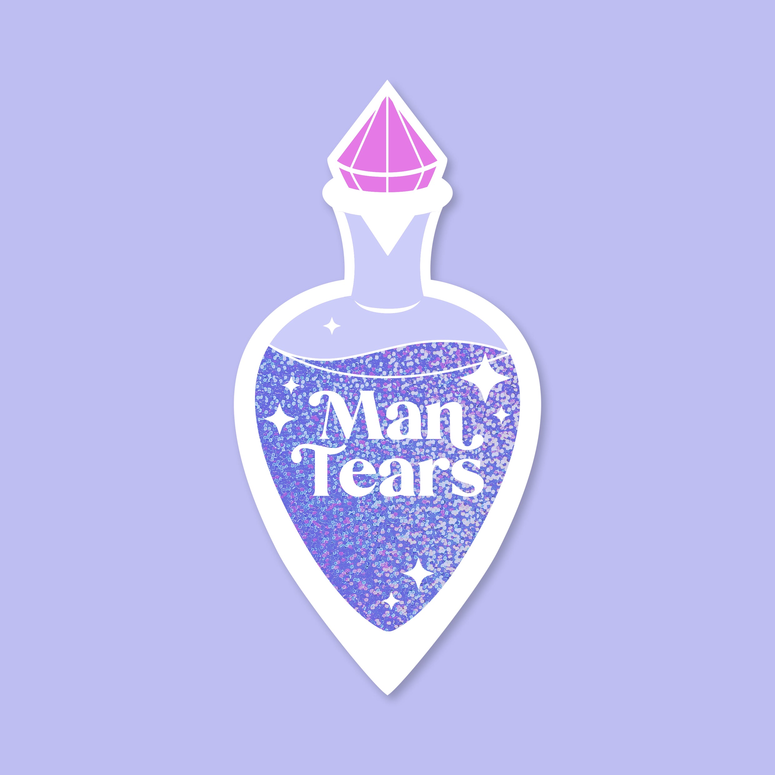 Man Tears Sticker